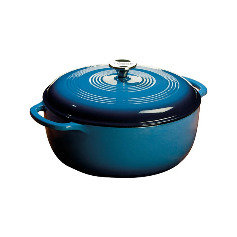 COCOTTE EN FONTE ÉMAILLÉE 7.8QT BLEUE LODGE