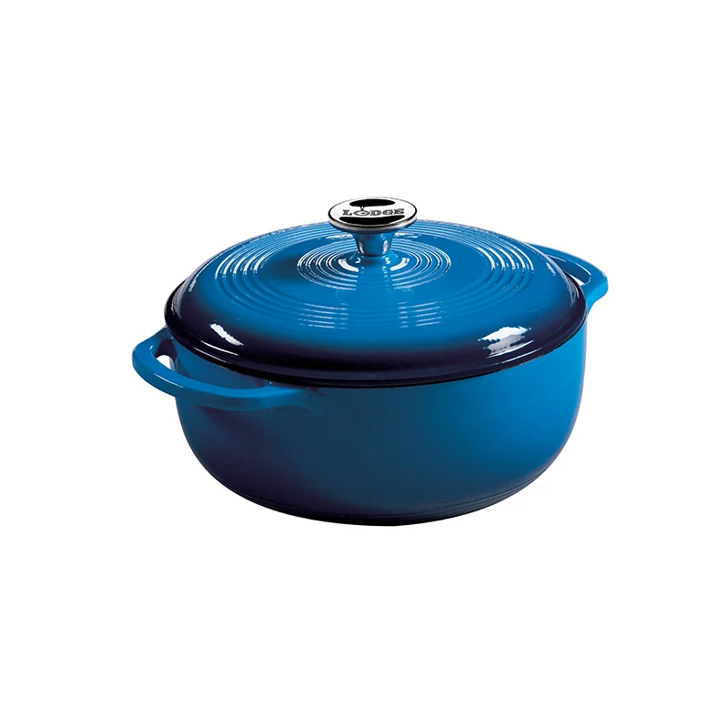 COCOTTE EN FONTE ÉMAILLÉE 4-1/2 PTES BLEUE LODGE