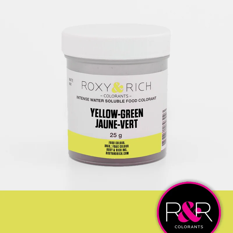 COLORANT HYDROSOLUBLE 25 GR JAUNE-VERT ROXY & RICH