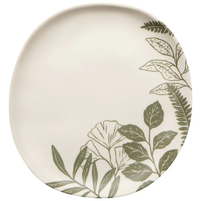 ASSIETTE 8" MÉLAMINE FEUILLAGE DANICA