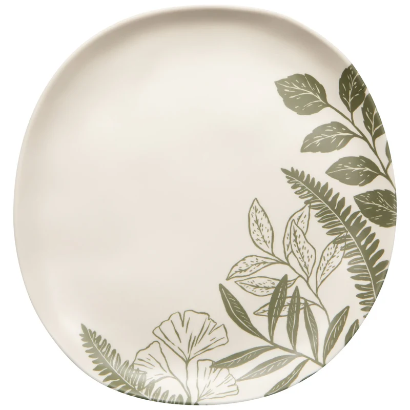 ASSIETTE 11" MÉLAMINE FEUILLAGE DANICA