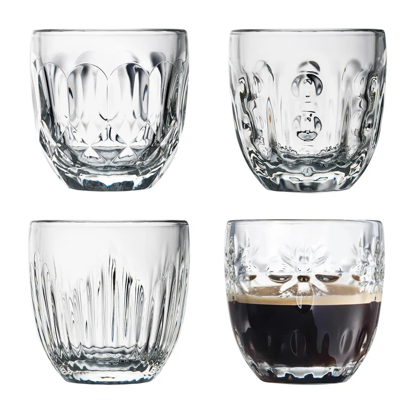 ENS. (4) VERRES À CAFÉ 230 ML. DAVID SHAW