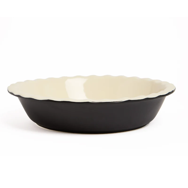 ASSIETTE À TARTE NOIRE VINTAGE SAFDIE