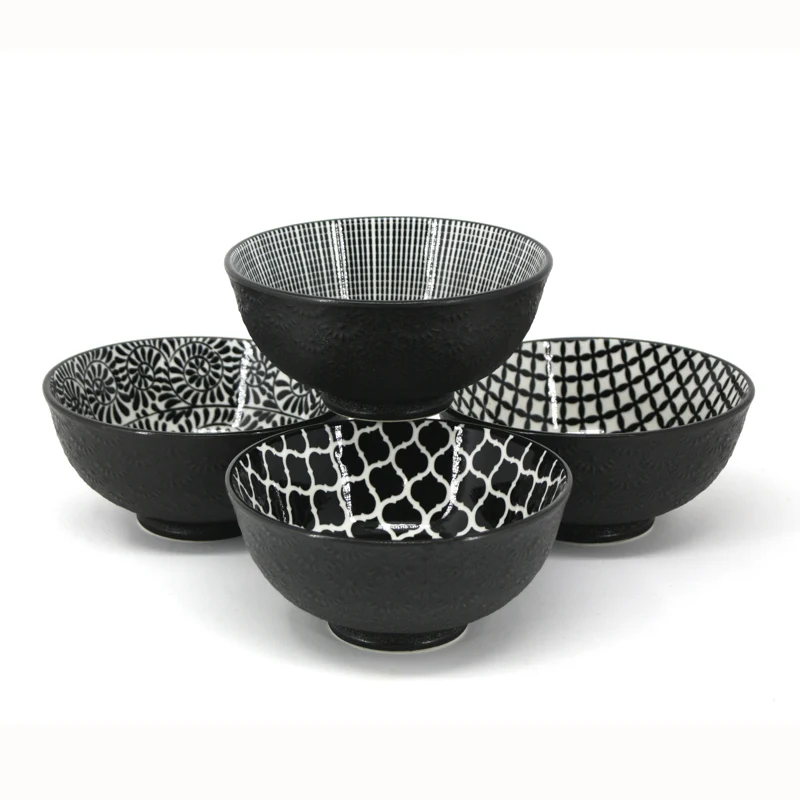 BOL NOIR/BLANC 12CM DANESCO