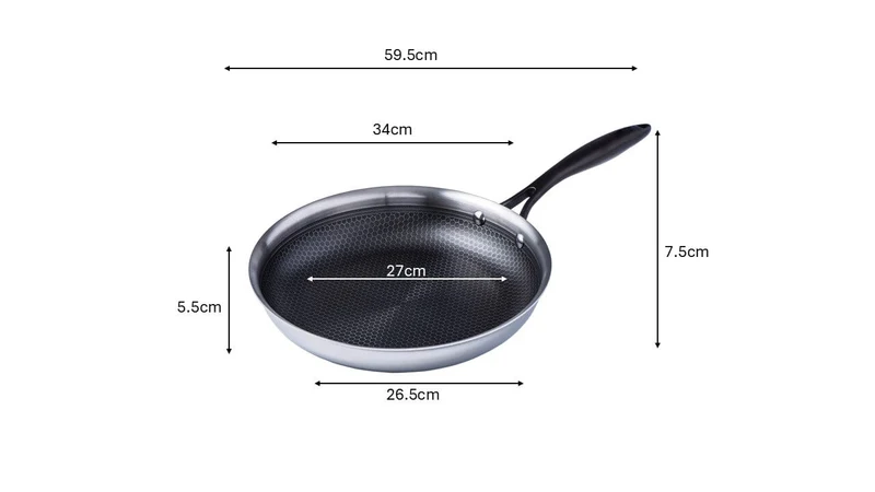 POÊLE À FRIRE HYBRIDCLAD 32 CM. MEYER