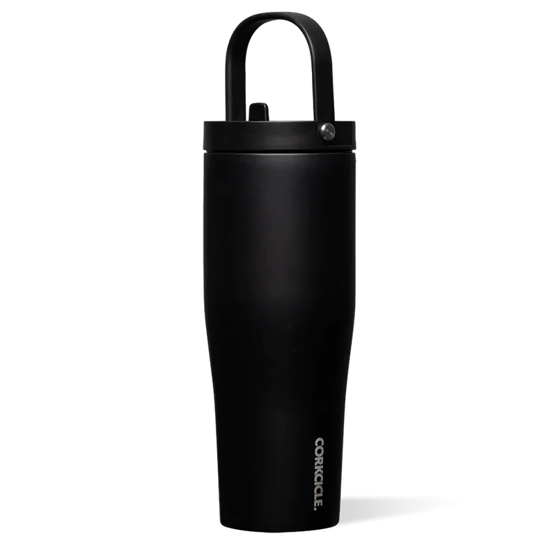 BOUTEILLE D'EAU 30 OZ. NOIR MAT CORKCICLE