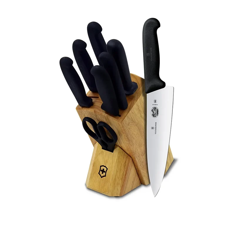 BLOC & COUTEAUX 8 PCES VICTORINOX