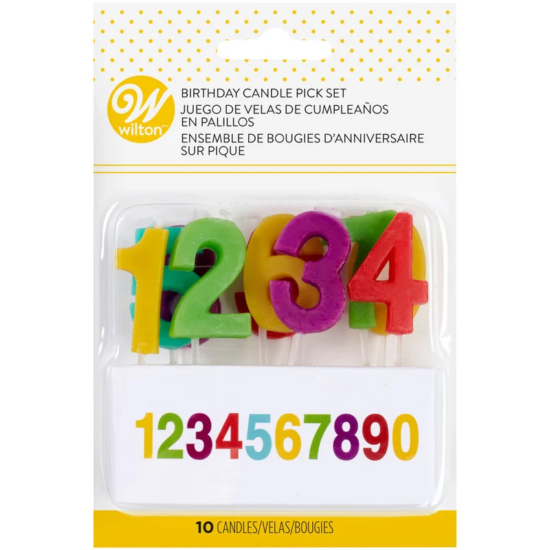 PQT (10) CHANDELLES NUMÉROS WILTON