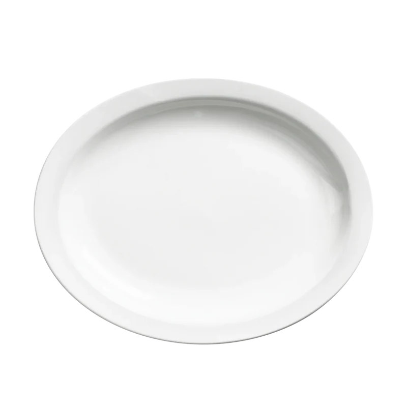ASSIETTE OVALE 11''1/2 PALM BROWNE