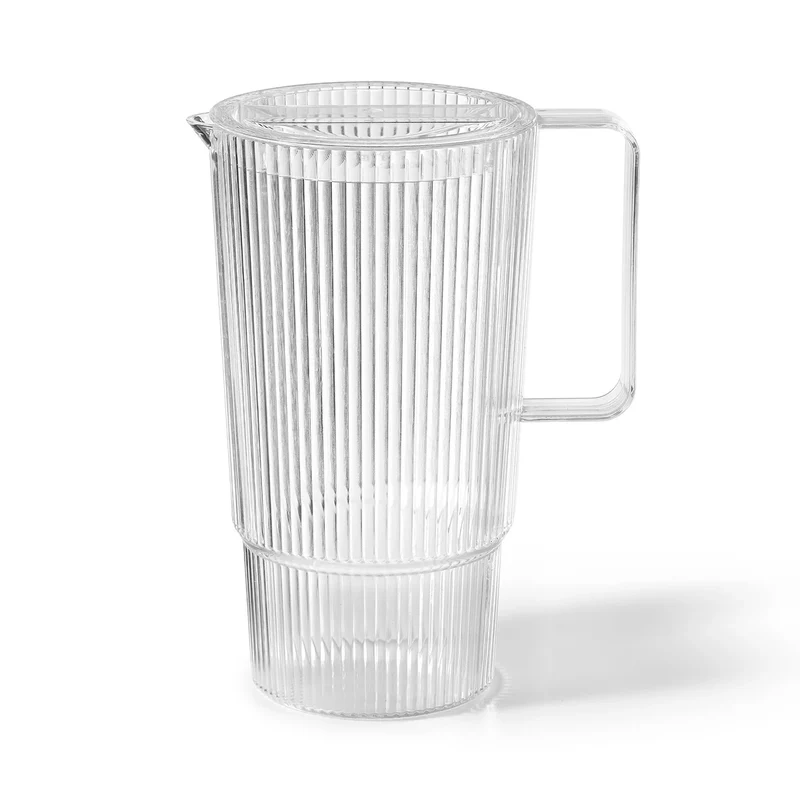 PICHET À RAINURES 2.4L & COUVERCLE TRANSPARENT RICARDO
