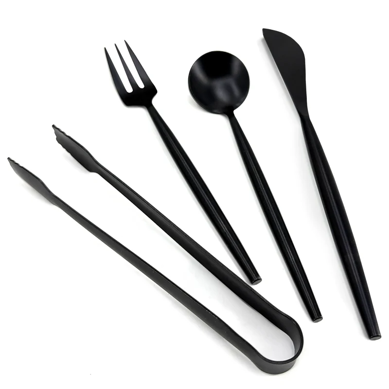 ENS. (4) USTENSILES À CHARCUTERIE NOIR DANESCO
