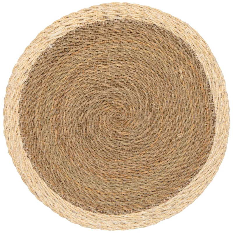 NAPPERON ROND PAILLE BLANCHE 14.5" DANICA