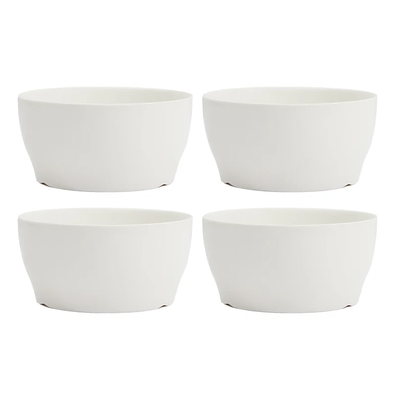 ENS. (4) BOLS BLANCS 15.5 CM. SAFDIE