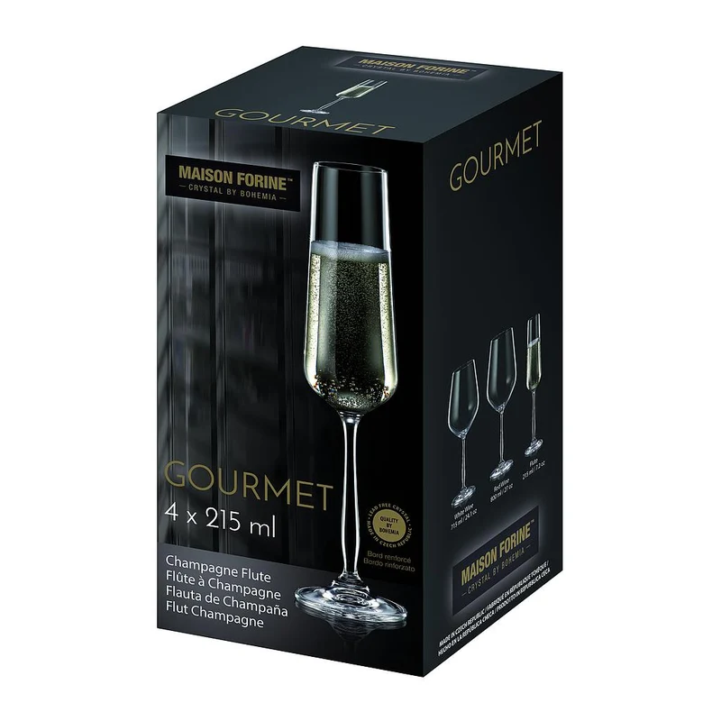 ENS. (4) FLÛTES À CHANPAGNE 215 ML. KAYALI