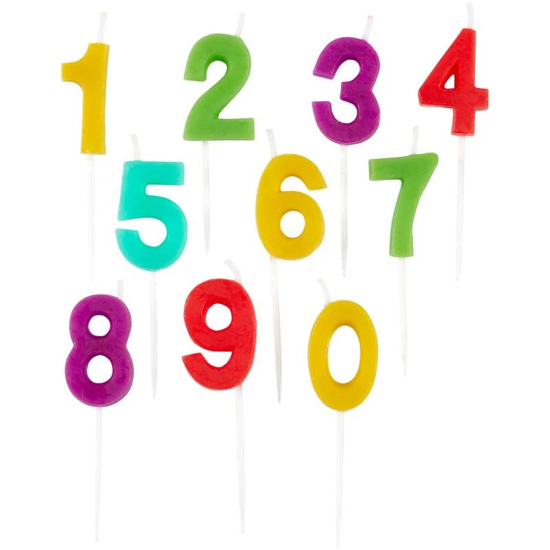 PQT (10) CHANDELLES NUMÉROS WILTON