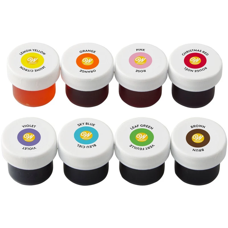 BTE (8) COLORANTS ALIMENTAIRES 0.5OZ. WILTON