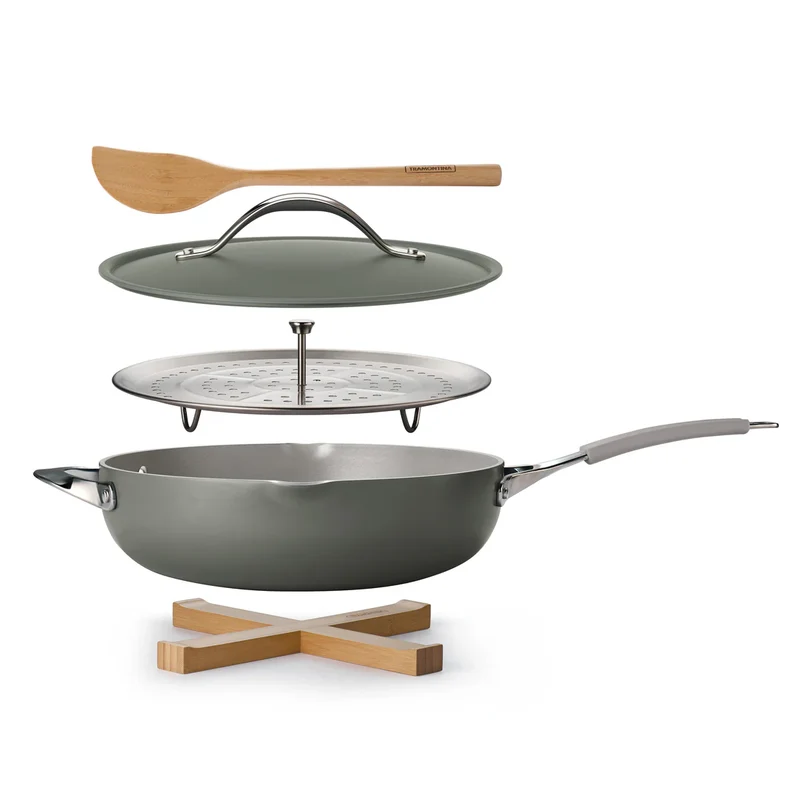 CHAUDRON 5QT - ÉTUVEUSE & ACCES. CHARCOAL TRAMONTINA