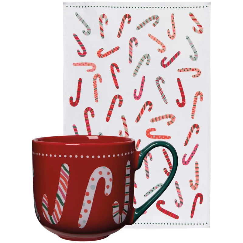 MUG 15 OZ. CANNES ET LINGE À VAISSELLE DANICA