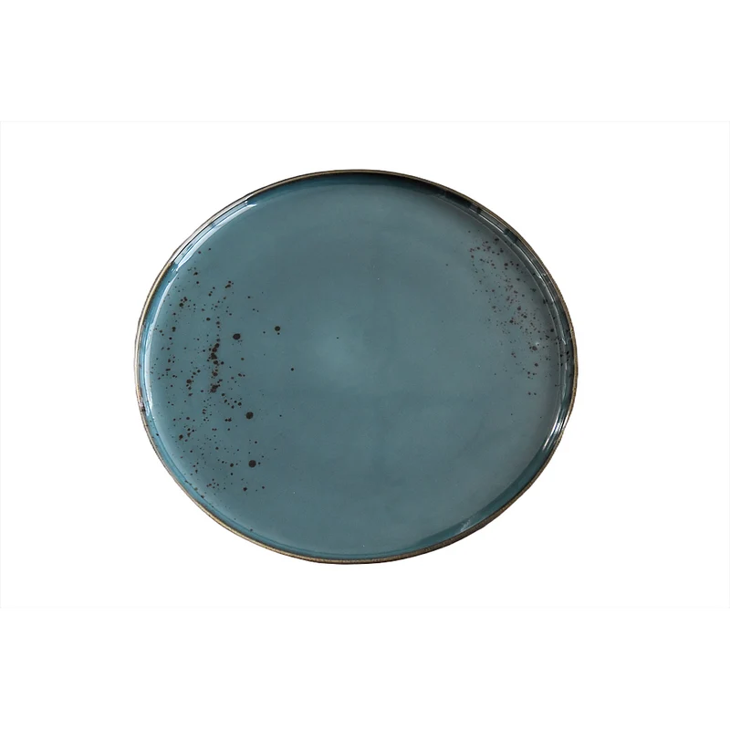 ASSIETTE RONDE 11" BLEUE KAYALI