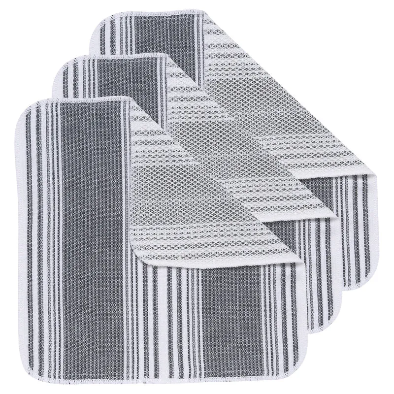 PQT (3) LAVETTES 10" X 10" NOIRES DANICA