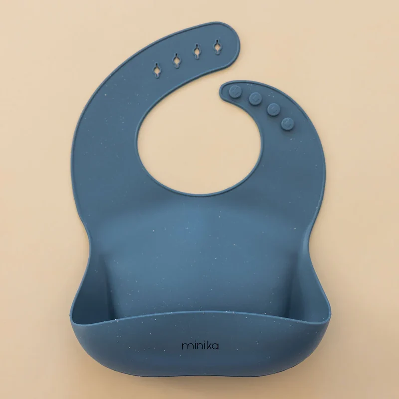 BAVETTE SILICONE INDIGO MINIKA