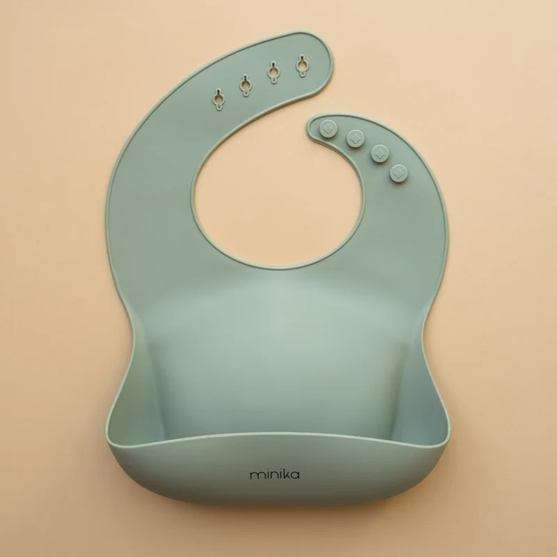 BAVETTE SILICONE SAGE MINIKA
