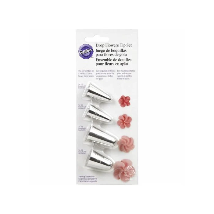 ENS. (4) DOUILLES POUR FLEURS WILTON