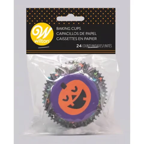 PQT (24) CAISSETTES CITROUILLE WILTON