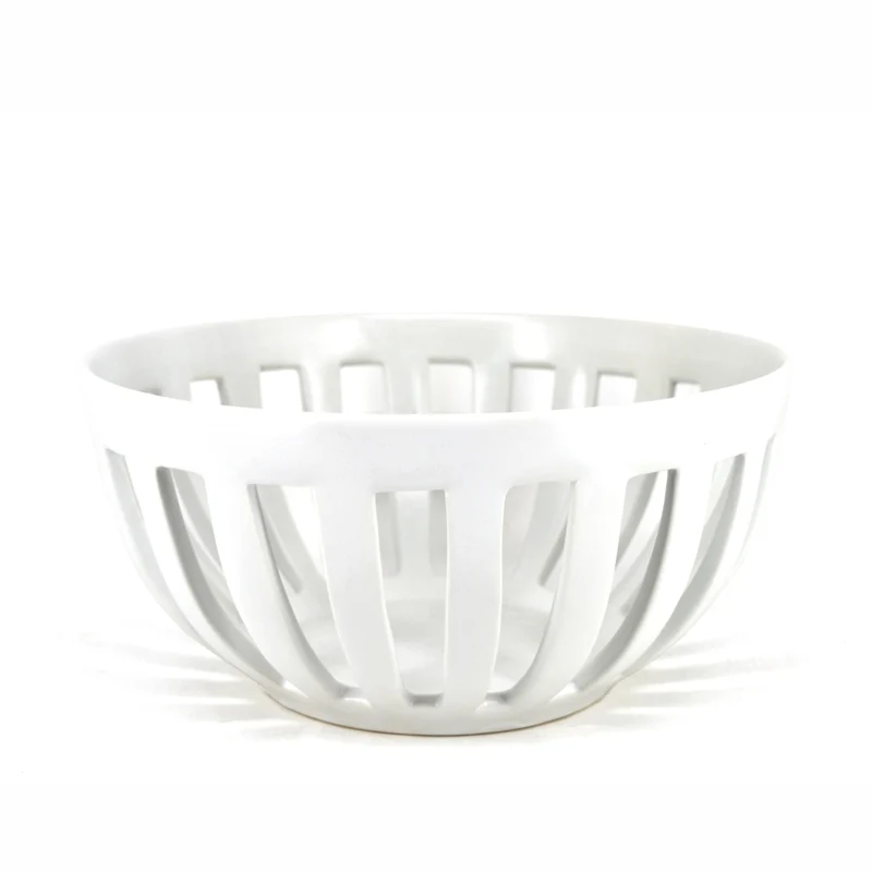 BOL ROND PERFORÉ 24 CM. EN GRÈS DANESCO