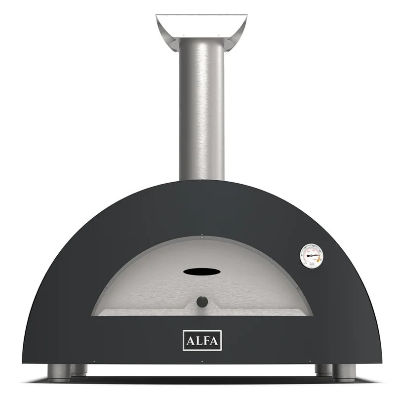 FOUR A PIZZA GRIS FONCE AU GAZ AVEC BASE MARQUE ALFA