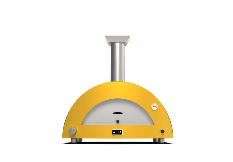 FOUR A PIZZA JAUNE AU GAZ AVEC BASE MARQUE ALFA