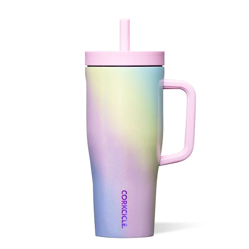 BOUTEILLE AVEC PAILLE 22 OZ. ARC-EN-CIEL CORKCICLE