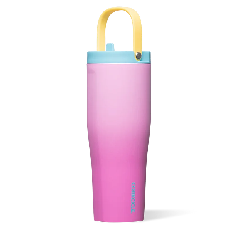 BOUTEILLE D'EAU 30 OZ. ROSE CORKCICLE