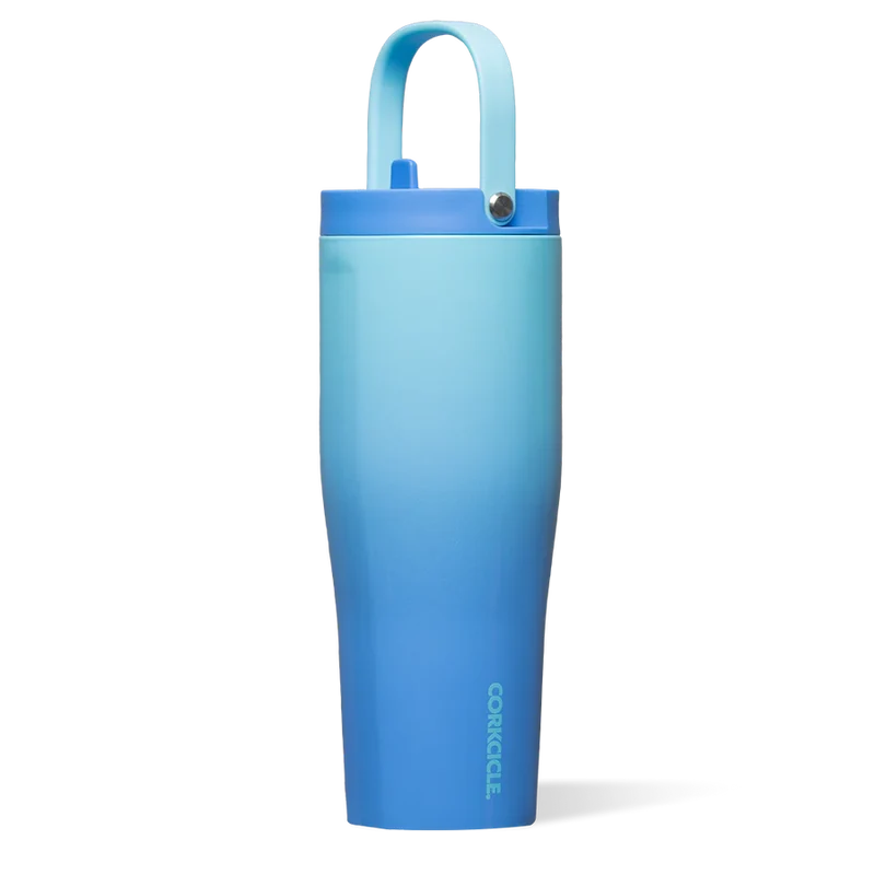 BOUTEILLE D'EAU 30 OZ. BLEUE CORKCICLE