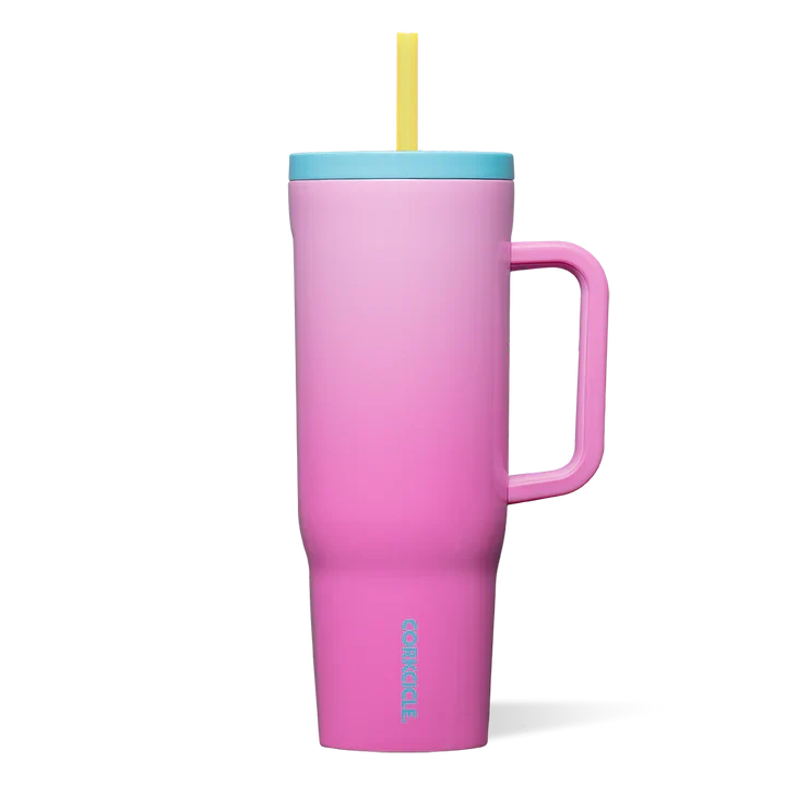 BOUTEILLE D'EAU AVEC PAILLE 40 OZ. ROSE CORKCICLE