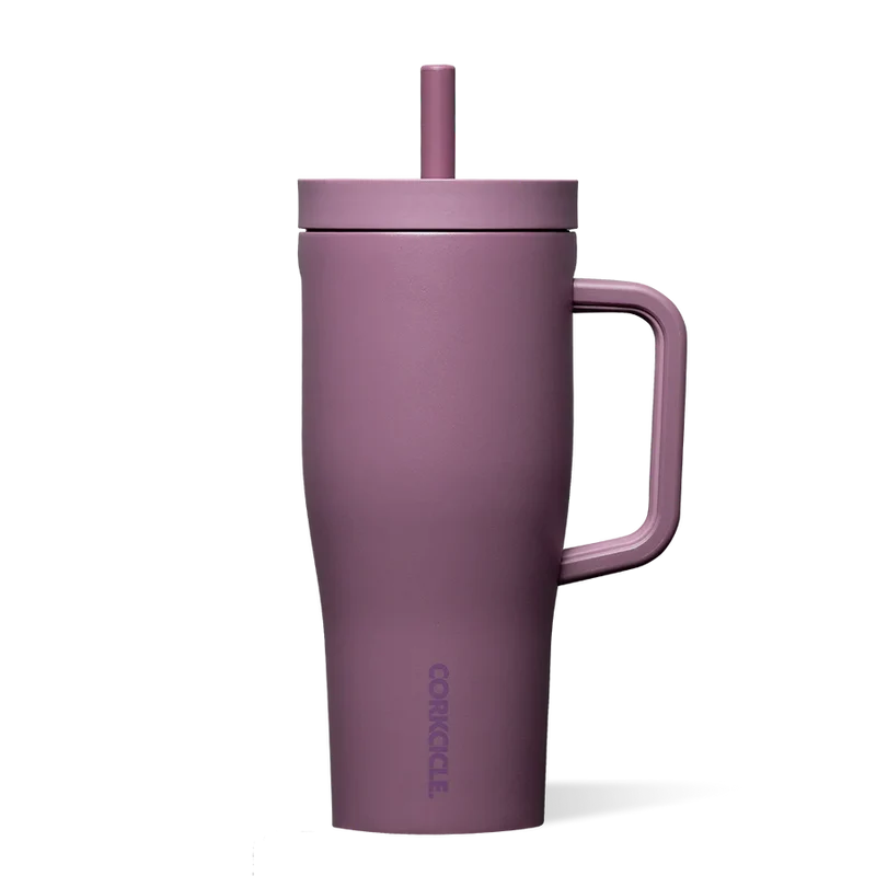 BOUTEILLE D'EAU AVEC PAILLE 22 OZ. MAUVE CORKCICLE