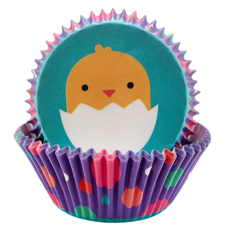 PQT (24) CAISSETTES CUPCAKES POUSSIN WILTON