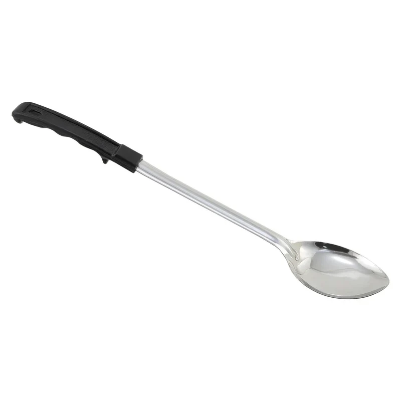 CUILLÈRE DE SERVICE PLEINE 15" MANCHE NOIR WINCO