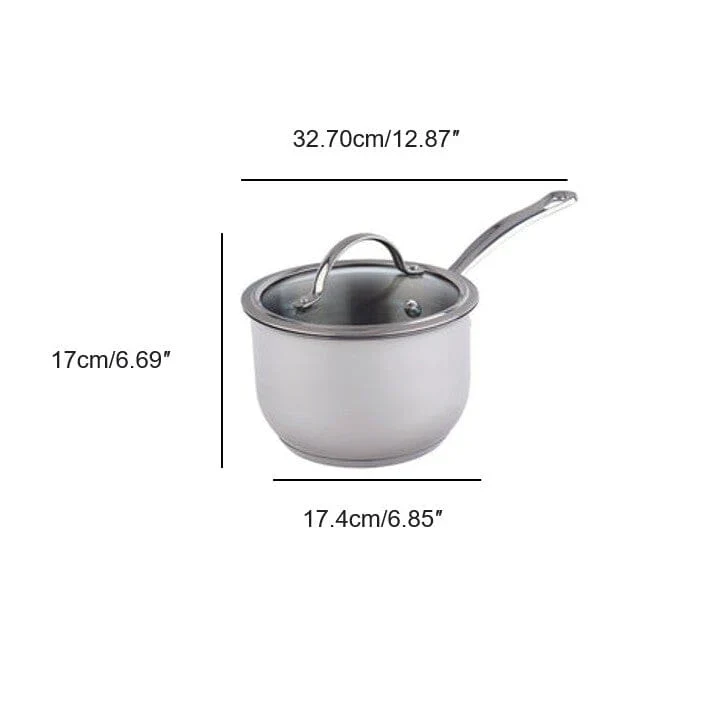 CASSEROLE A/I 2.1 L. & COUVERRE VERRE TREMPÉ MEYER
