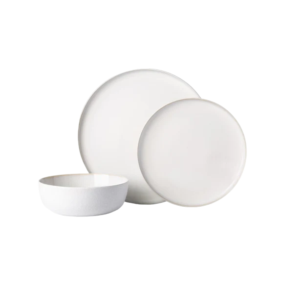 ENS. À DÎNER 12 PCES QUARTZ BLANC ICM