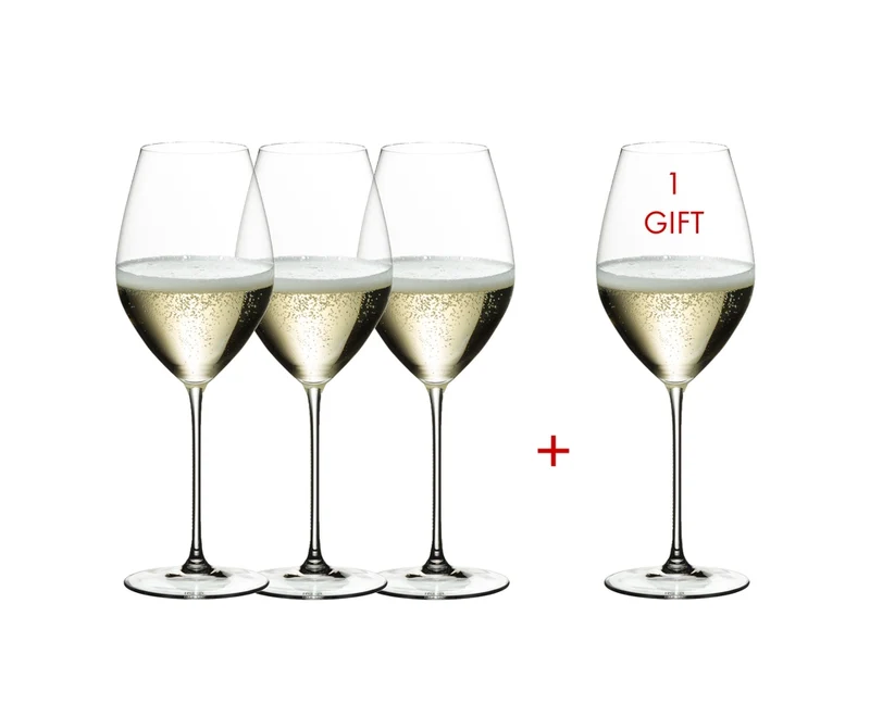 ENS. 4 COUPES À CHAMPAGNE VERITAS RIEDEL
