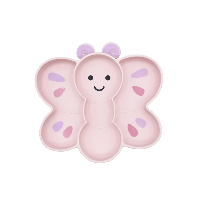 PLAT À VENTOUSE DIVISÉ SILICONE PAPILLON MELII