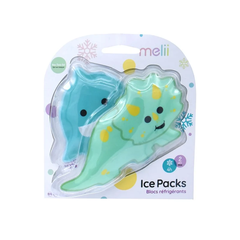 PQT (2) BLOCS RÉFRIGÉRANTS DINO & REQUIN MELII