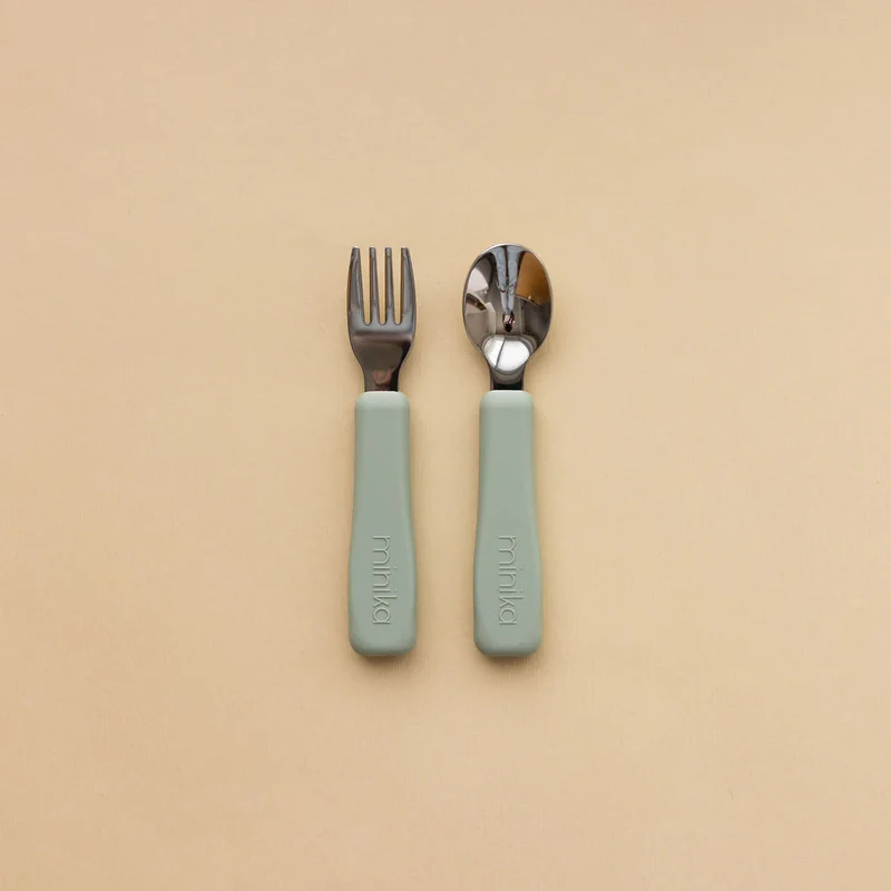 ENS. (2) USTENSILES SILICONE SAGE MINIKA