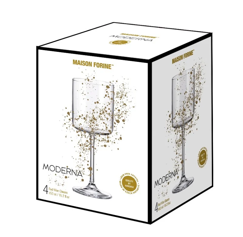 ENS. (4) VERRES À VIN 450 ML. KAYALI