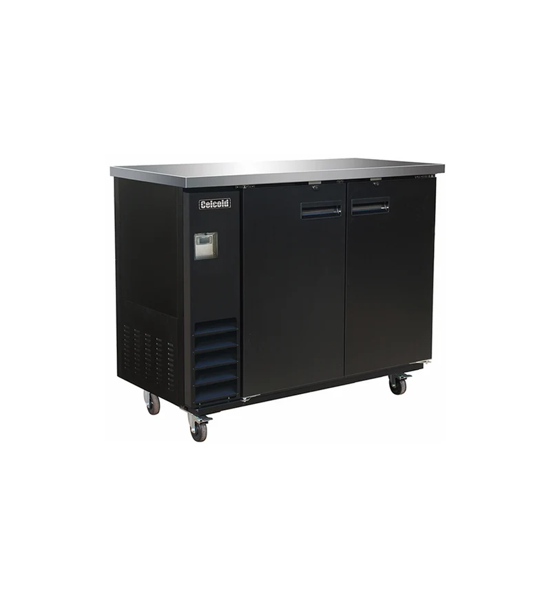 BACK BAR REFRIGERE 48'' FINI NOIR CELCOLD