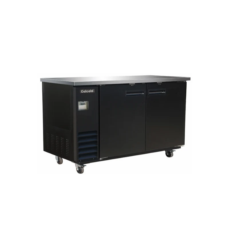 BACK BAR REFRIGERE 60'' FINI NOIR CELCOLD