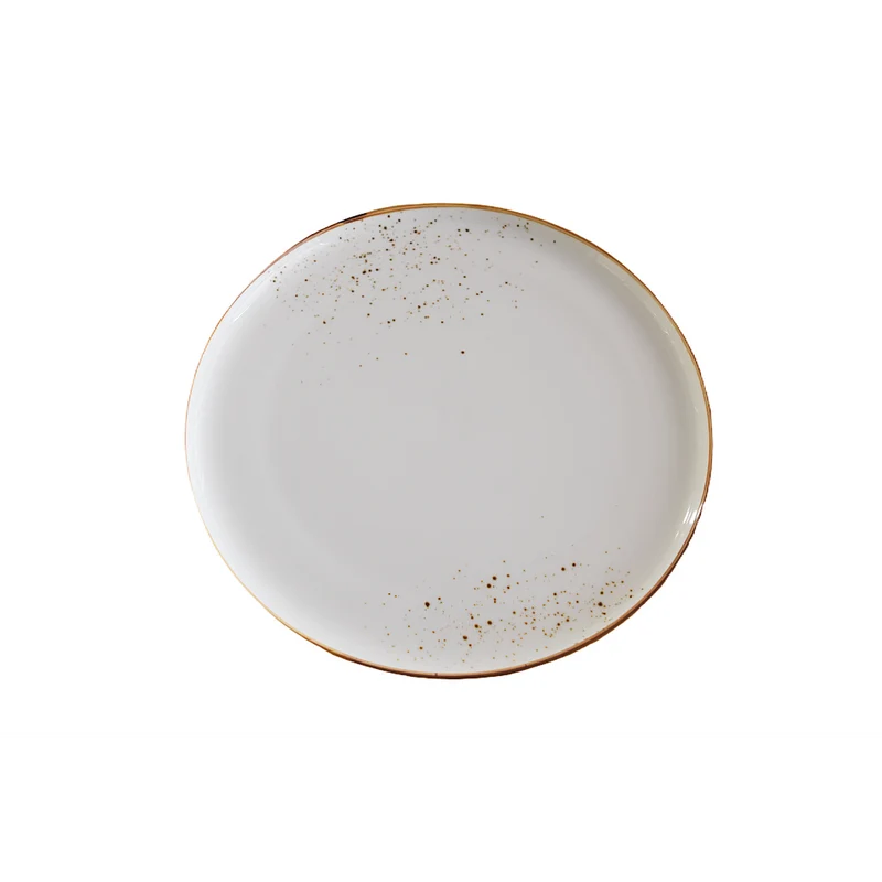 ASSIETTE RONDE 11" BLANCHE "TERRA" KAYALI