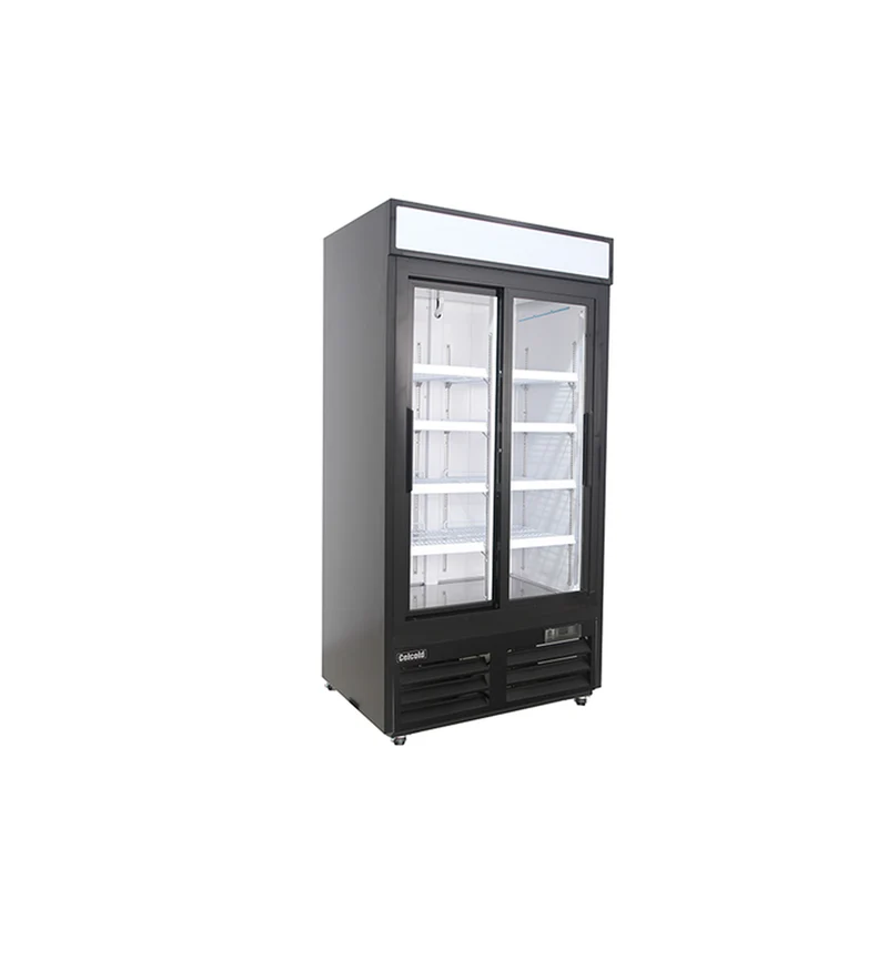 REFRIGERATEUR 2 PORTES VITRÉES COULISSANTES CELCOLD