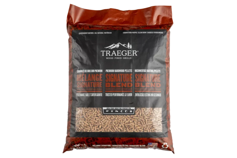SAC 9 KG. GRANULES DE BOIS MÉLANGE SIGNATURE TRAEGER